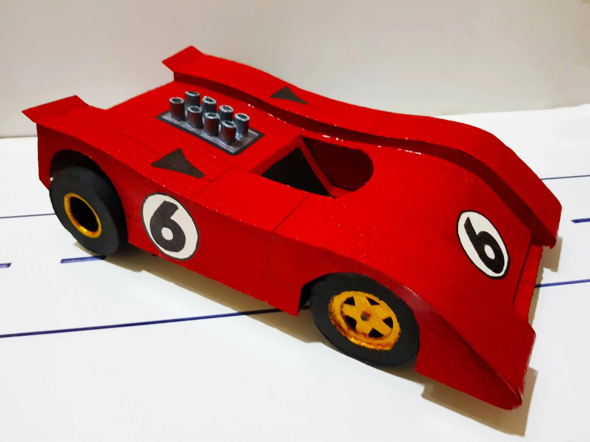 AUTO DE CARRERAS DE CARTON RECICLADO MCLAREN M8A - MANUALIDADES PARA HACER EN CASA AUTO DE CARRERAS DE CARTON RECICLADO MCLAREN M8A - MANUALIDADES PARA HACER EN CASA