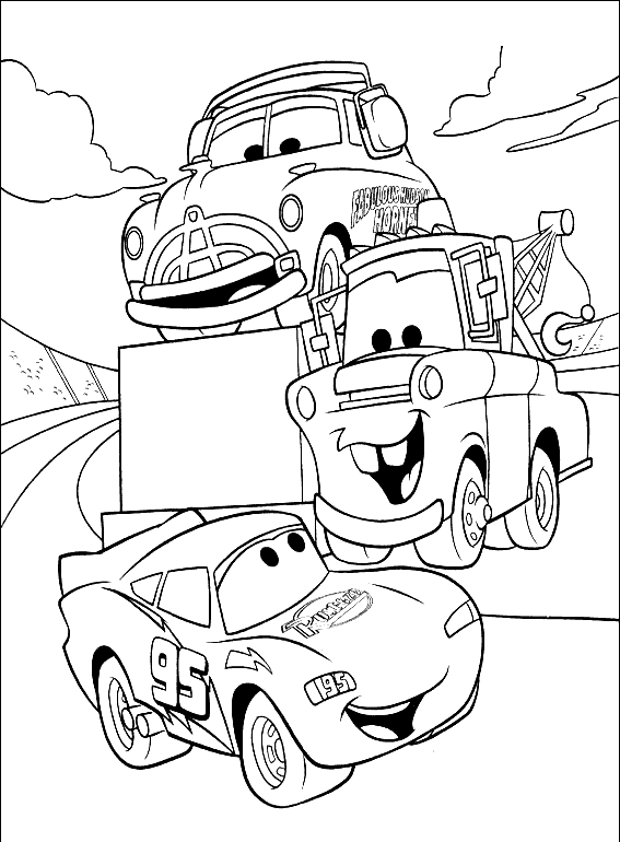 Dibujos de autos CARS para colorear - Imagui Dibujos de autos CARS para colorear - Imagui