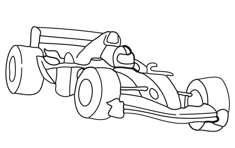 Auto de formula Uno para colorear y pintar | Dibujos para Colorear ...