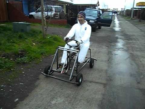 auto a pedales go kart casero - YouTube