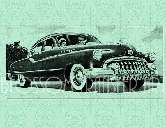 Auto Retro Imagenes Vintage Transfer por BlossomTransferArt Auto Retro Imagenes Vintage Transfer por BlossomTransferArt