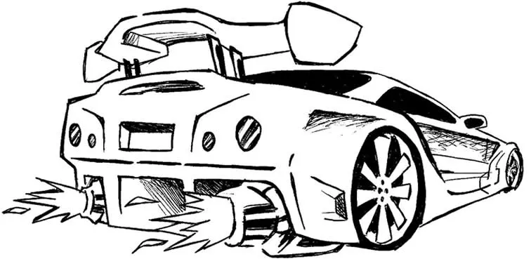 Auto tuning dibujo para colorear - Imagui