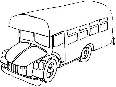 Dibujo de bus para colorear - Imagui