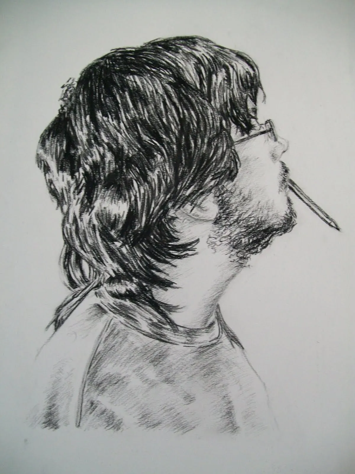 Autorretrato de perfil | Antonio P. V. Dibujos y cía
