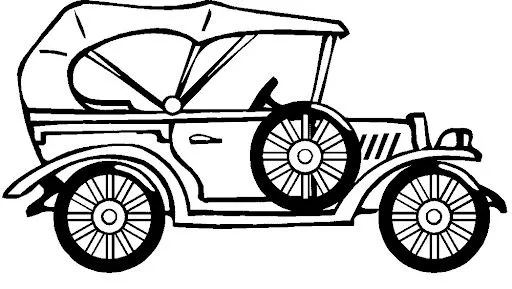 Dibujo auto antiguo - Imagui