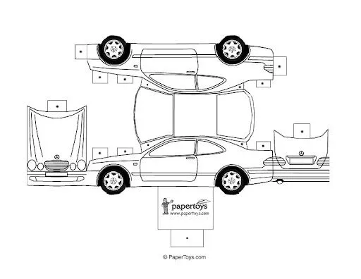 Autos para armar en carton - Imagui