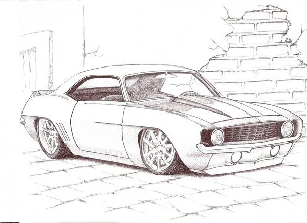 Carros deportivos dibujos a lapiz camaro - Imagui