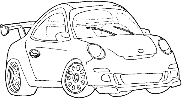 Dibujos de carros para imprimir y colorear