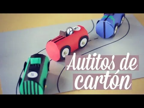 Autos para jugar hechos con tubos de cartón - YouTube
