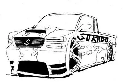 Autos tuning para colorear - Imagui