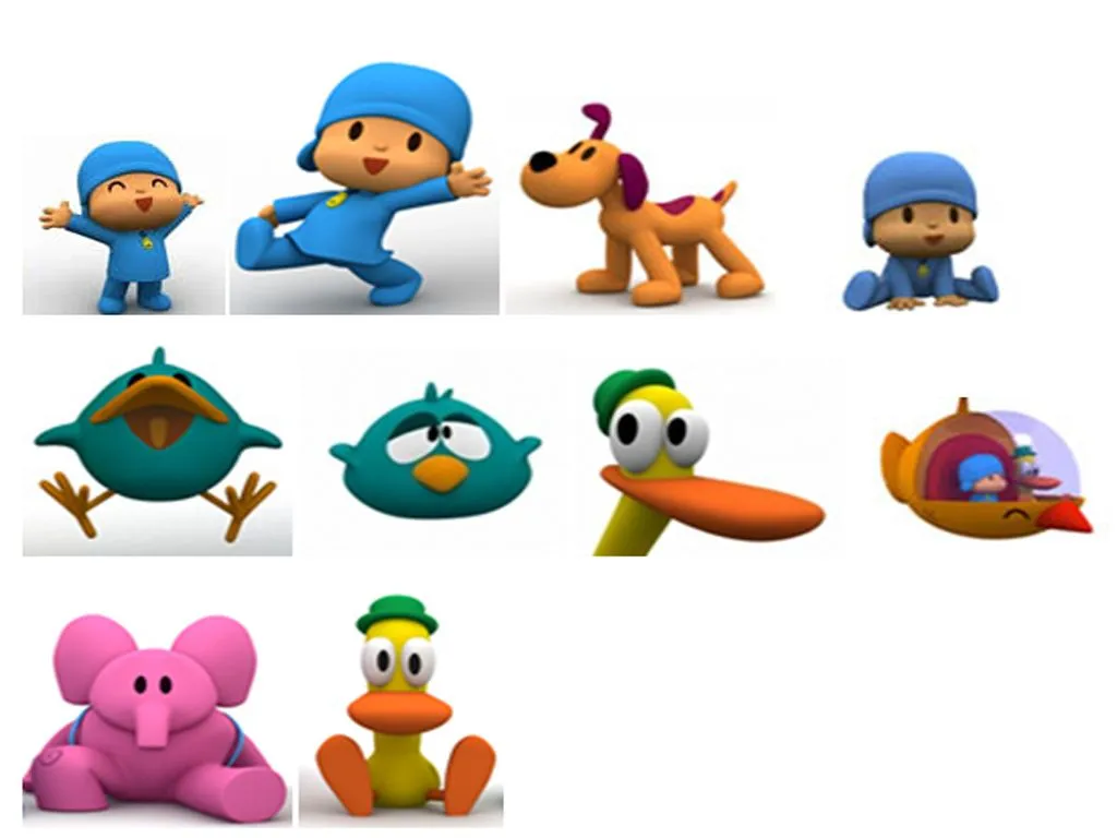 AVATARES DE POCOYO Y SUS AMIGOS
