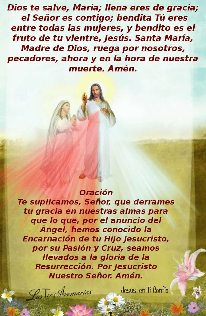 3 Hail Marys: Ave Maria