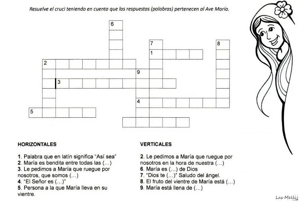 Avemaría - Crucigrama worksheet | Live Worksheets Avemaría - Crucigrama worksheet | Live Worksheets