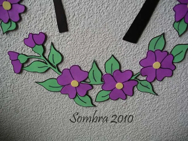 Aventurándome en las manualidades: Decoración de pared en Goma Eva Aventurándome en las manualidades: Decoración de pared en Goma Eva
