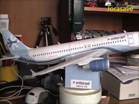 Avion A320 a escala 1:90 (paper craft scale model ) de interjet ... Avion A320 a escala 1:90 (paper craft scale model ) de interjet ...