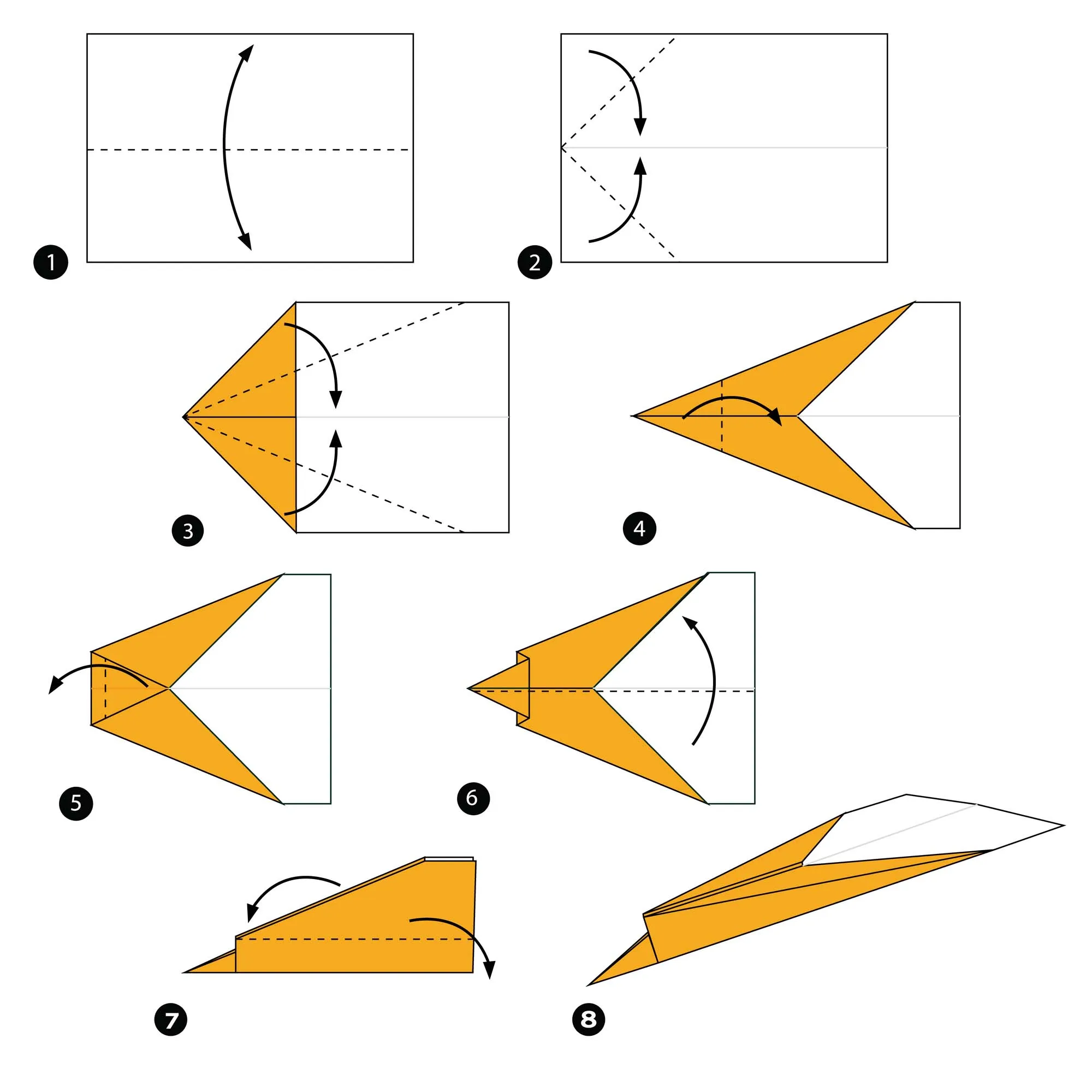 Cómo hacer un avión de papel que vuele mucho tiempo + 10 plantillas Cómo hacer un avión de papel que vuele mucho tiempo + 10 plantillas