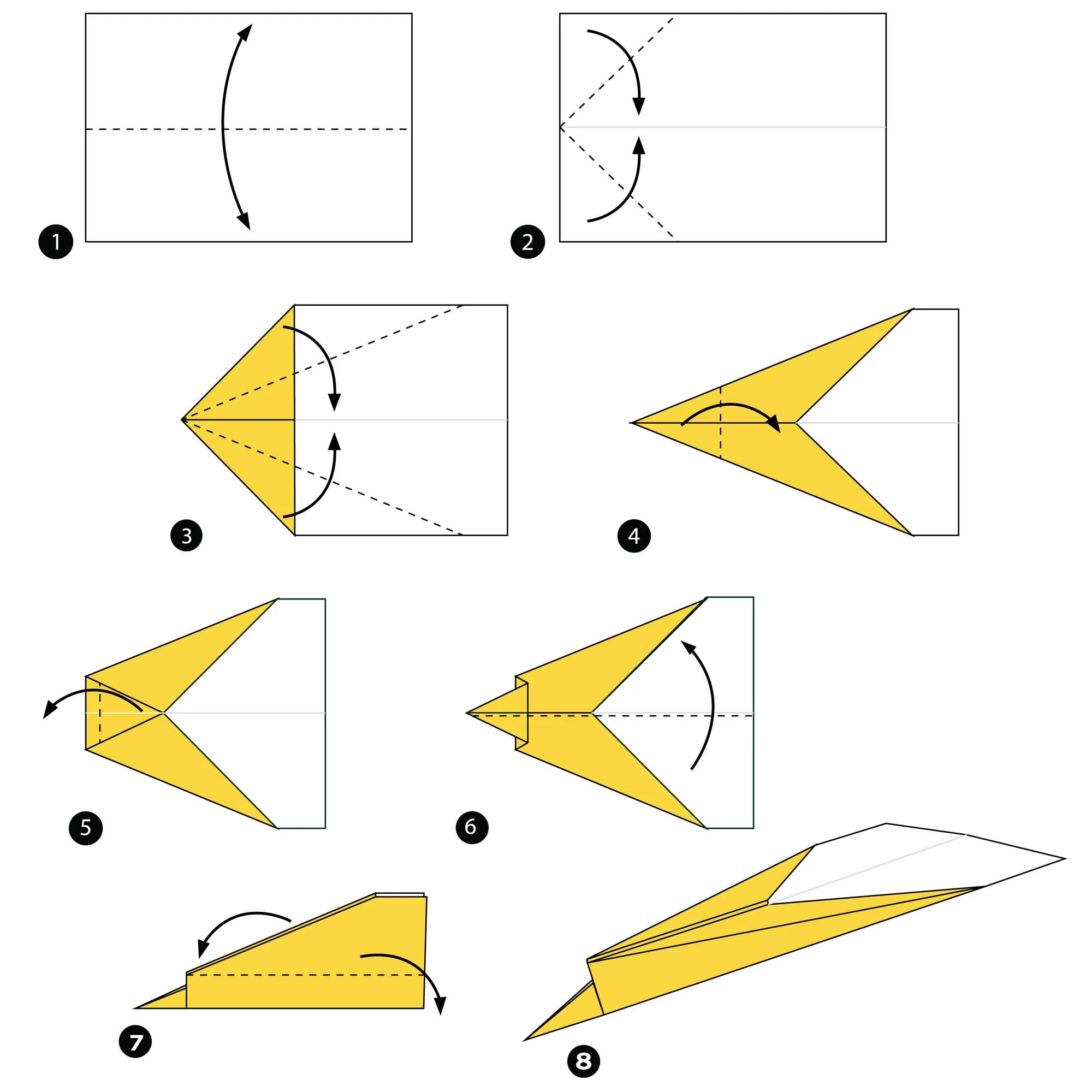 Cómo hacer un avión de papel que vuele mucho tiempo + 10 plantillas Cómo hacer un avión de papel que vuele mucho tiempo + 10 plantillas