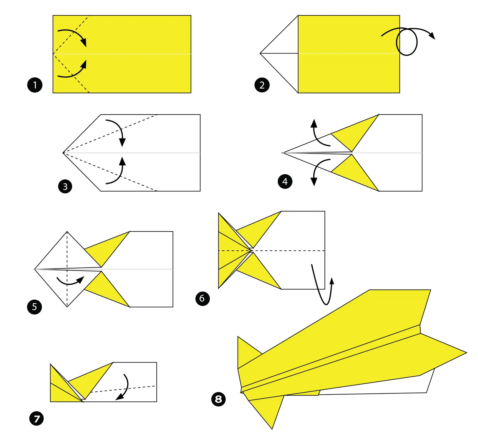 Cómo hacer un avión de papel que vuele mucho tiempo + 10 plantillas Cómo hacer un avión de papel que vuele mucho tiempo + 10 plantillas