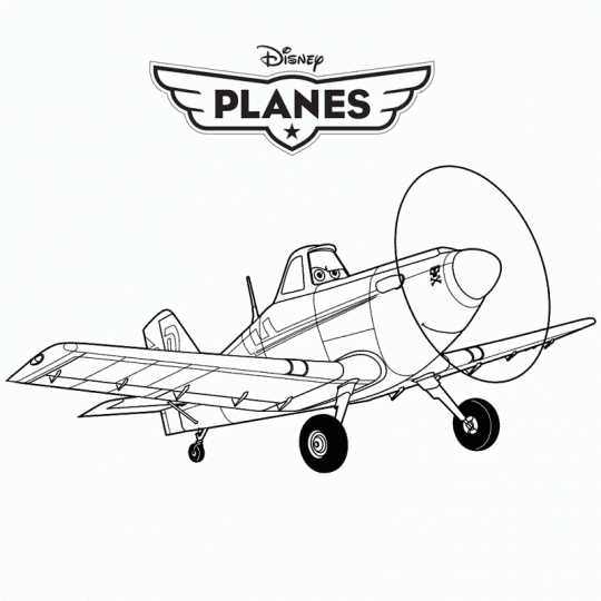 Aviones para colorear