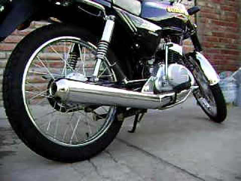 Ax 100 con escape modificado - YouTube