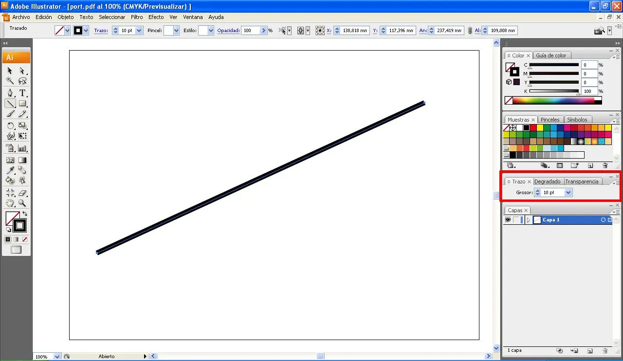 AYTUTO: Dibujar una línea punteada en ILLUSTRATOR AYTUTO: Dibujar una línea punteada en ILLUSTRATOR