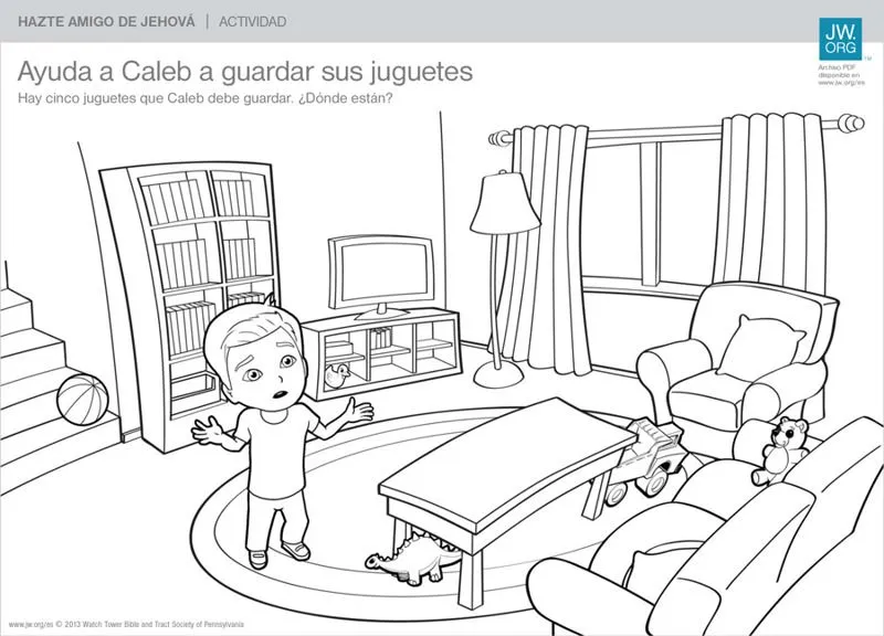 Ayuda a Caleb a guardar sus juguetes | Hazte amigo de Jehová Ayuda a Caleb a guardar sus juguetes | Hazte amigo de Jehová