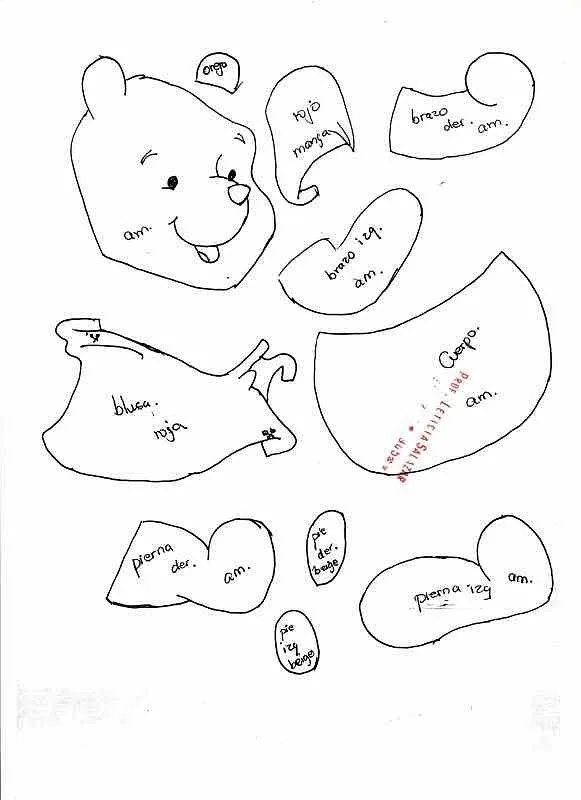 Ayuda carita o dibujos de winne pooh en fomi xfa ........ | Molde ... Ayuda carita o dibujos de winne pooh en fomi xfa ........ | Molde ...