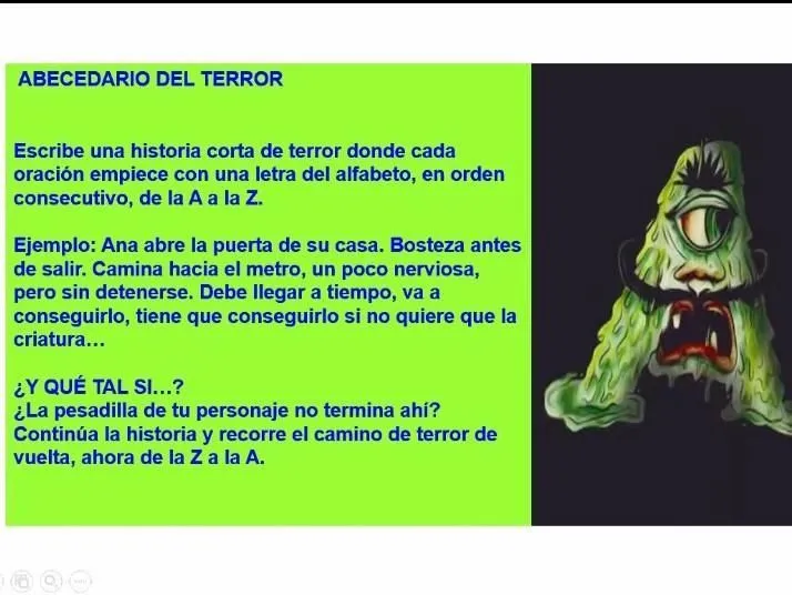 ayuda, no tienen que crear la historia con todas las letras del abecedario solo algunos pero en orden - Brainly.lat ayuda, no tienen que crear la historia con todas las letras del abecedario solo algunos pero en orden - Brainly.lat