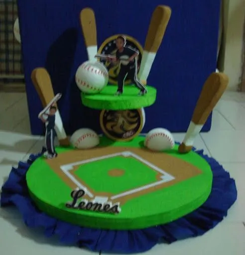 AYUDA PORFIS ** CENTROS DE MESA DE BASEBALL**