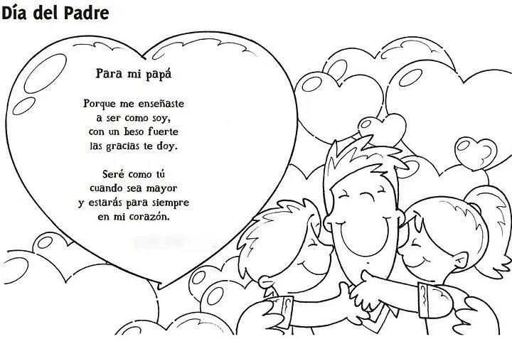 Para colorear: Tarjeta para los papás ~ EBI México Para colorear: Tarjeta para los papás ~ EBI México