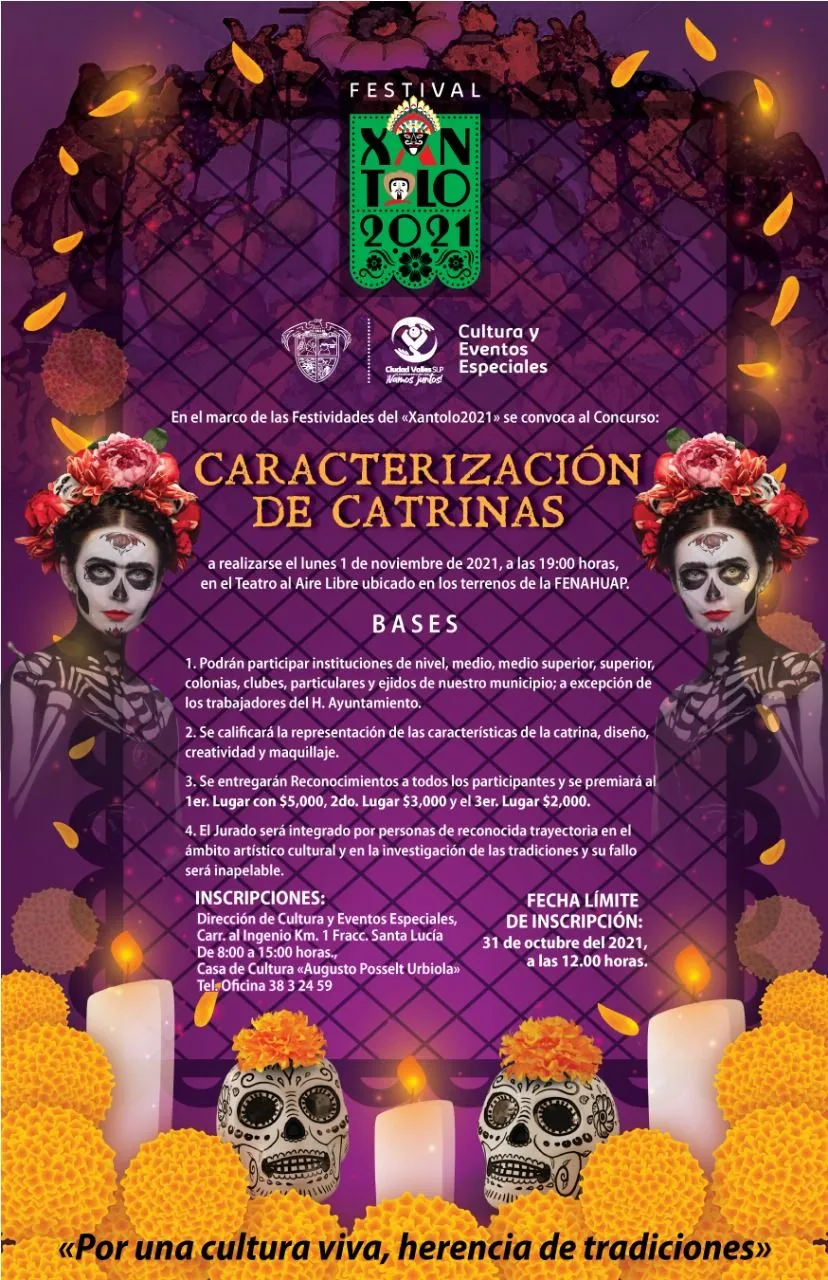 Ayuntamiento invita a concursos de caracterización de catrinas - H. Ayuntamiento 2021 - 2024 Ayuntamiento invita a concursos de caracterización de catrinas - H. Ayuntamiento 2021 - 2024