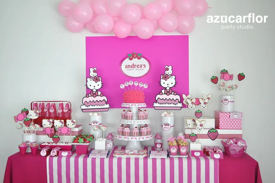 AZUCAR FLOR party studio: Hello Kitty (fiesta Andrea) AZUCAR FLOR party studio: Hello Kitty (fiesta Andrea)