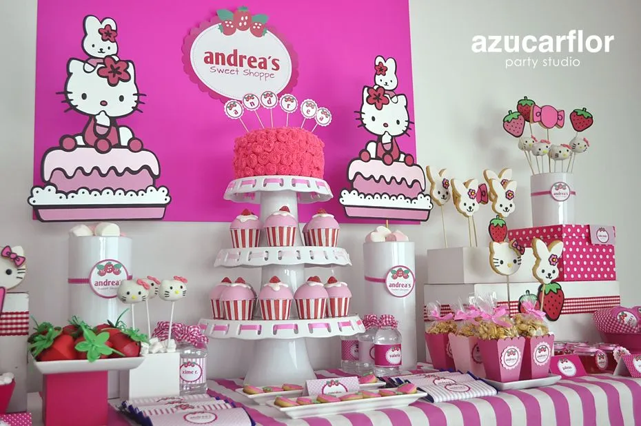 AZUCAR FLOR party studio: Hello Kitty (fiesta Andrea) AZUCAR FLOR party studio: Hello Kitty (fiesta Andrea)