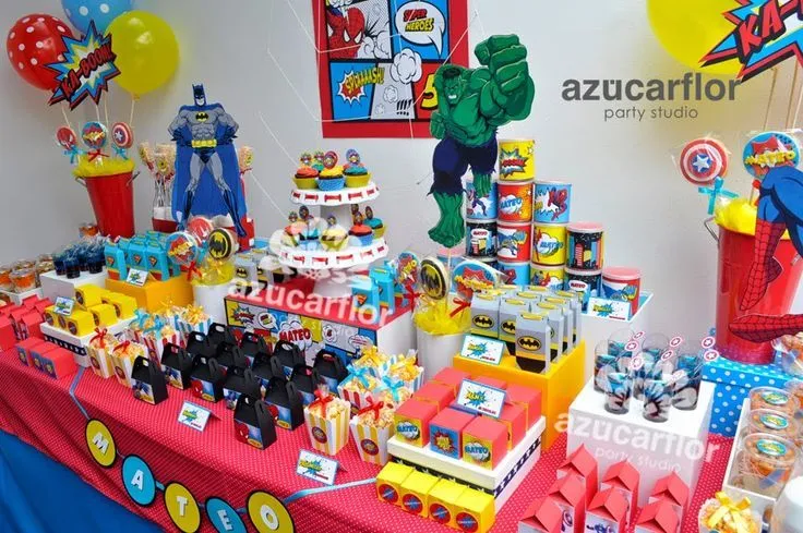 AZUCAR FLOR party studio: mesa de dulces | C. Superheroes ... AZUCAR FLOR party studio: mesa de dulces | C. Superheroes ...