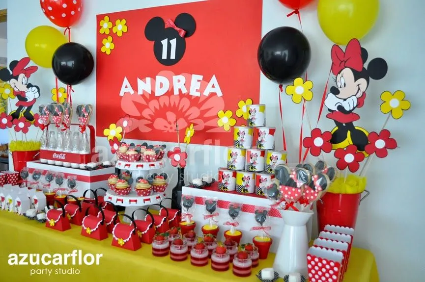 AZUCAR FLOR party studio: Minnie Mouse Clásica AZUCAR FLOR party studio: Minnie Mouse Clásica