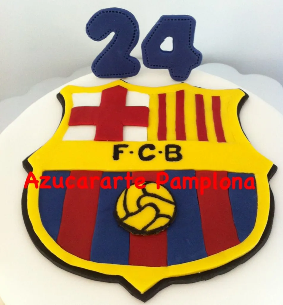 Azucararte Pamplona: Tarta del Barsa para Jorge Azucararte Pamplona: Tarta del Barsa para Jorge