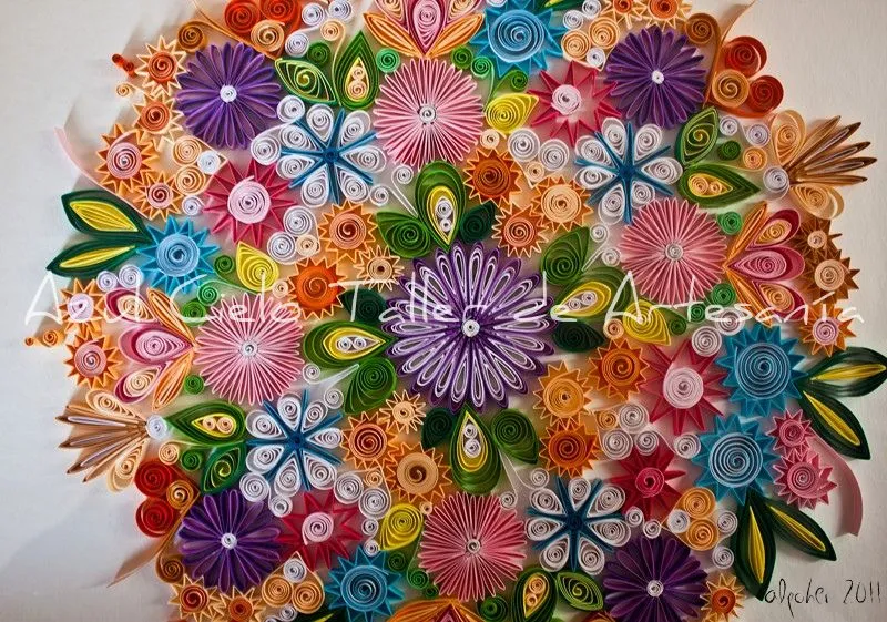 Azul Cielo Taller de Artesania: QUILLING O FILIGRANA EN PAPEL. Azul Cielo Taller de Artesania: QUILLING O FILIGRANA EN PAPEL.