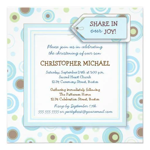 Modelo de invitación de bautizo en zazzle - Imagui Modelo de invitación de bautizo en zazzle - Imagui