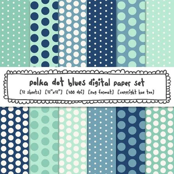 azul lunares papel digital conjunto Marina aqua turquesa por huetoo azul lunares papel digital conjunto Marina aqua turquesa por huetoo