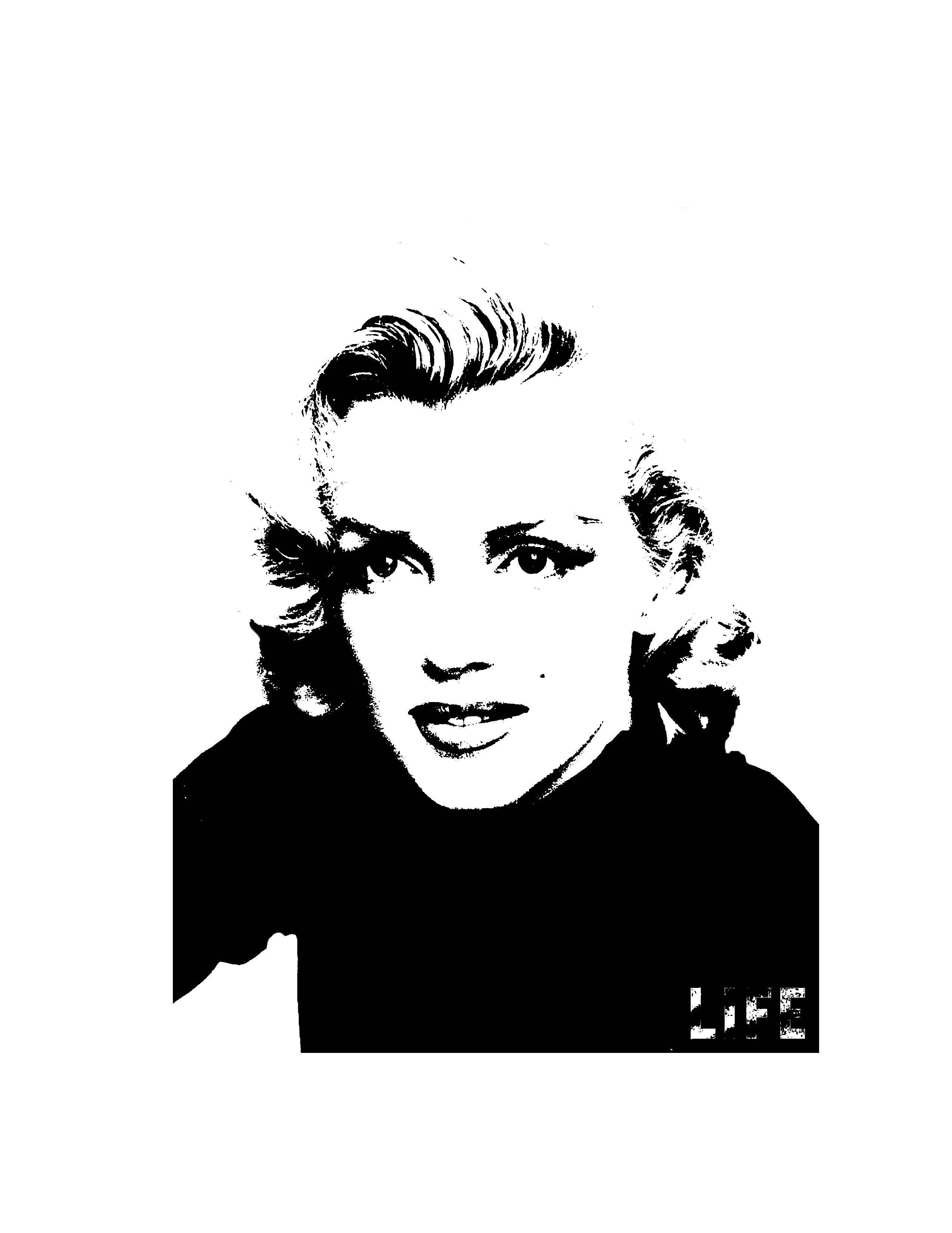 B5- Stencil of Marilyn Monroe | dmorales809