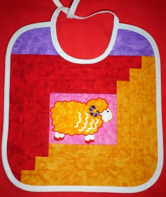 Babero log cabin carnero. | Flickr - Photo Sharing!