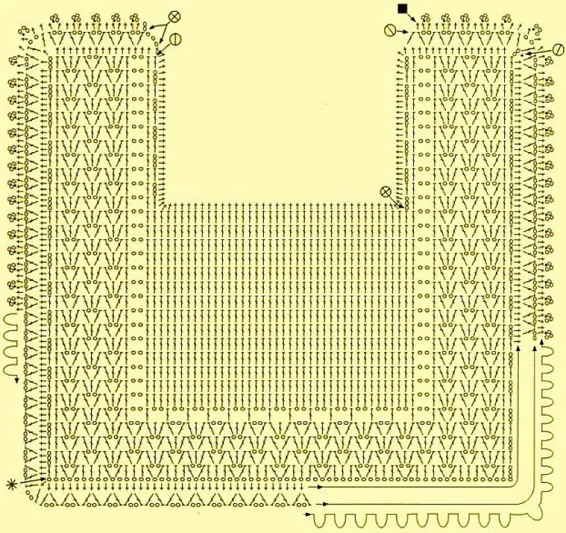 Graficos de baberos de ganchillo - Imagui