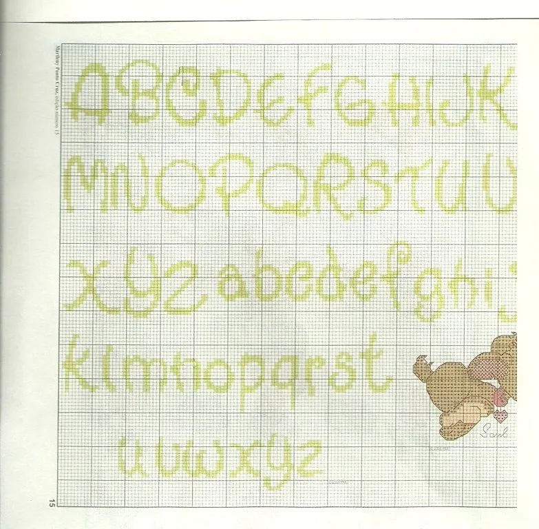 Patrones letras punto de cruz baberos - Imagui Patrones letras punto de cruz baberos - Imagui