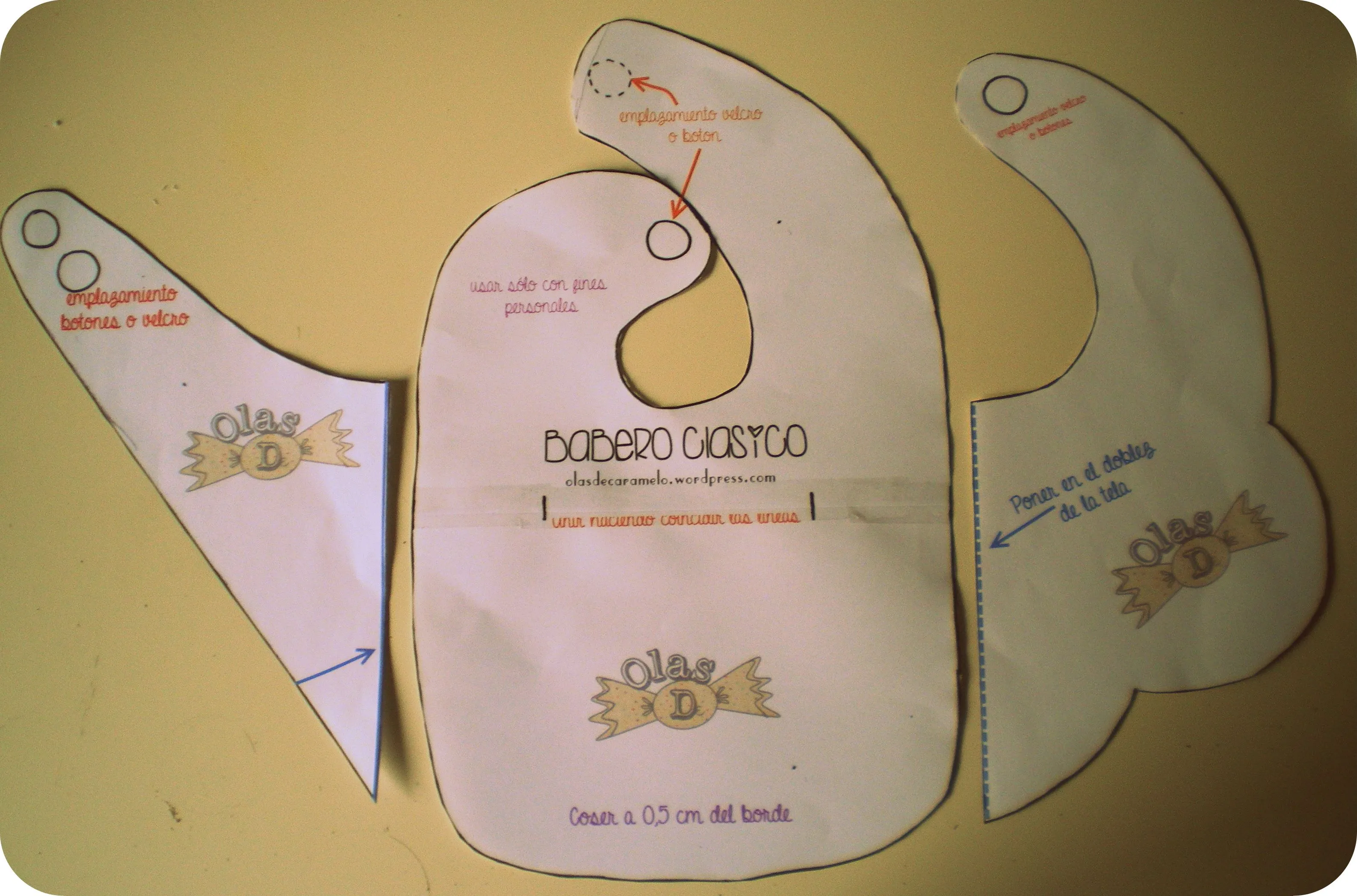 Baberos originales patrón gratis | OLASDECARAMELO Baberos originales patrón gratis | OLASDECARAMELO