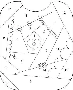 Baberos patchwork patrones - Imagui