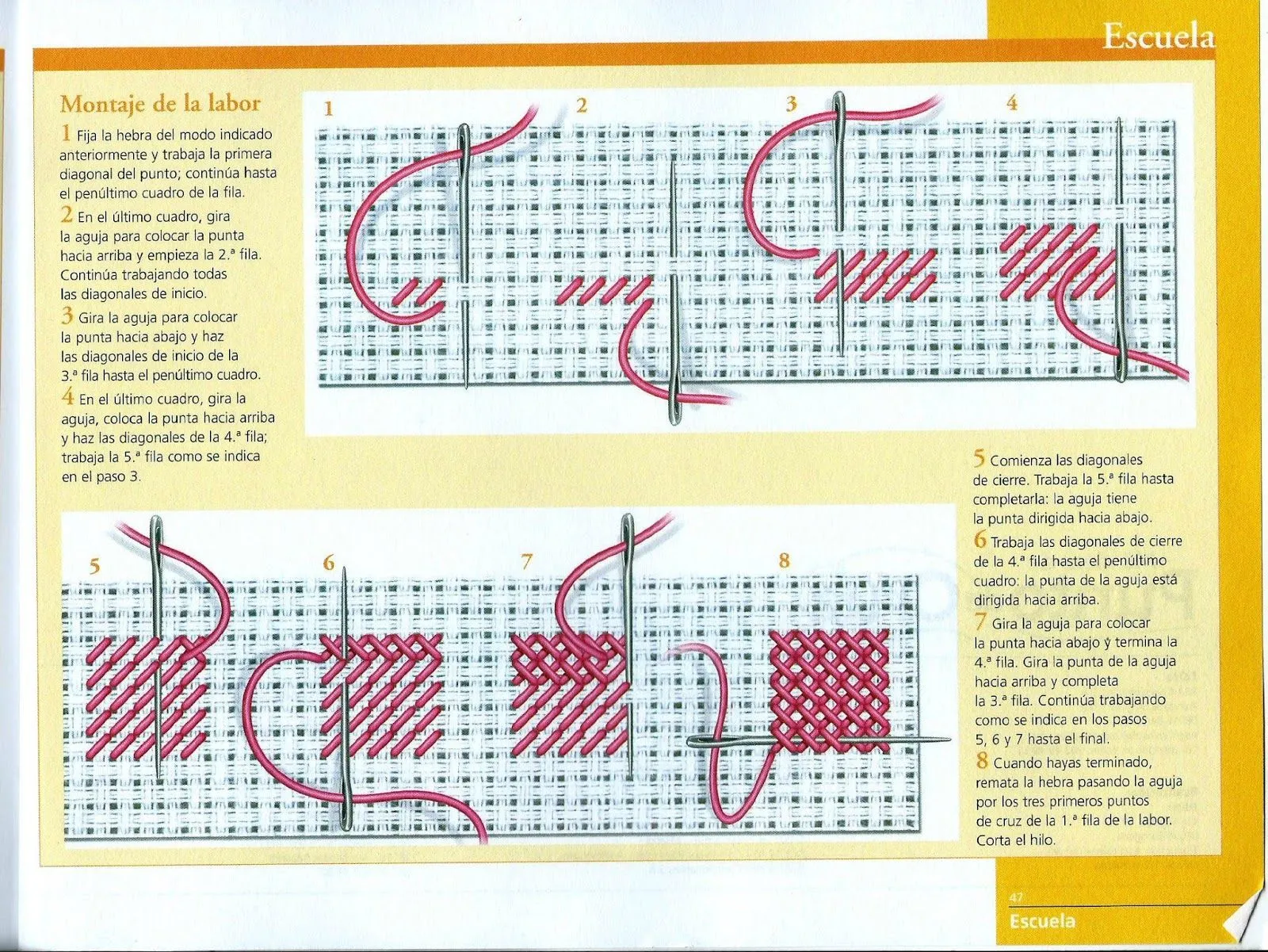 Baberos punto de cruz_Manualidades Caseras Inma Baberos punto de cruz_Manualidades Caseras Inma