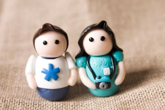 babos personalizados para tu tarta de boda. | Canela Molida