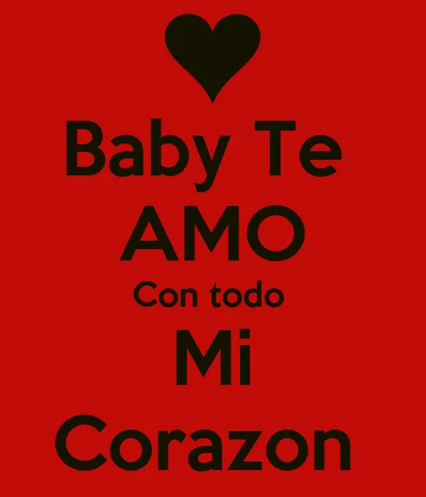 Imágenes de te amo baby - Imagui