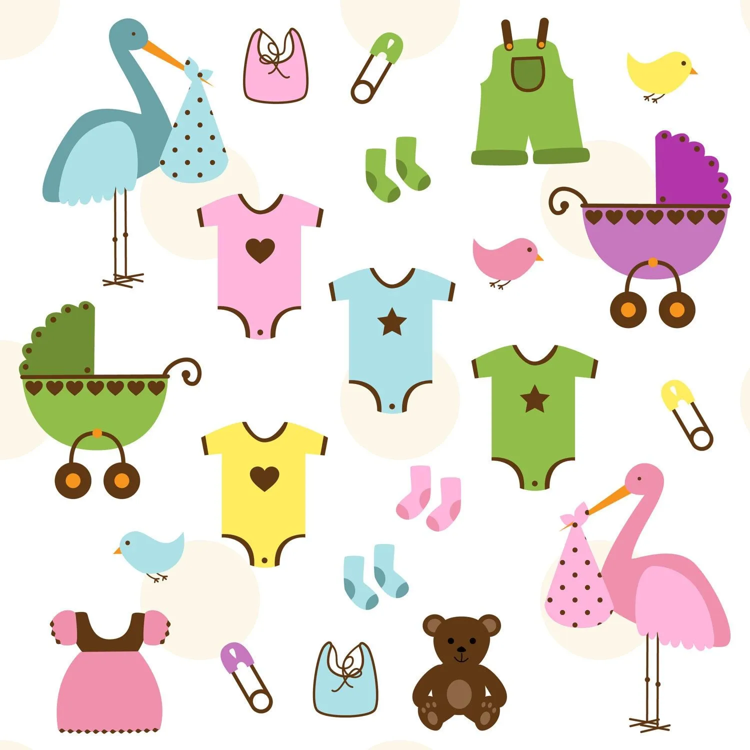 Baby Clip Art Clipart, Baby Shower Clip Art Clipart - Commercial and ...