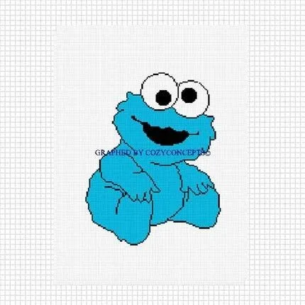 baby cookie monster | Tattoo | Pinterest | Crochet Afghan Patterns ...